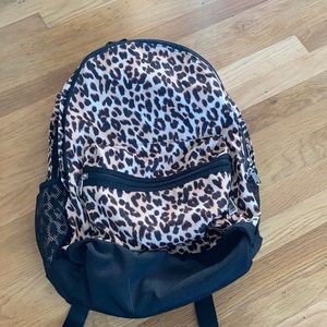 VS PINK leopard backpack